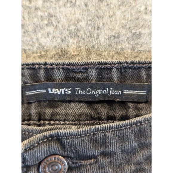 Levi's Jeans 12 Women's Mid-Rise Black Skinny Medium Wash Cotton 2 Buttons - Picture 4 of 15